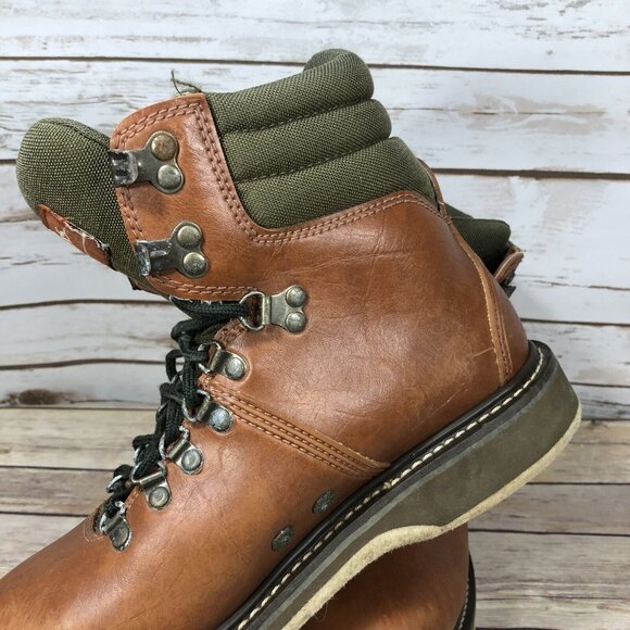 Simms Freestone Wading Fishing Boots Mens Size 8 Leather Felt Bottom Lace Up - Picture 11 of 12